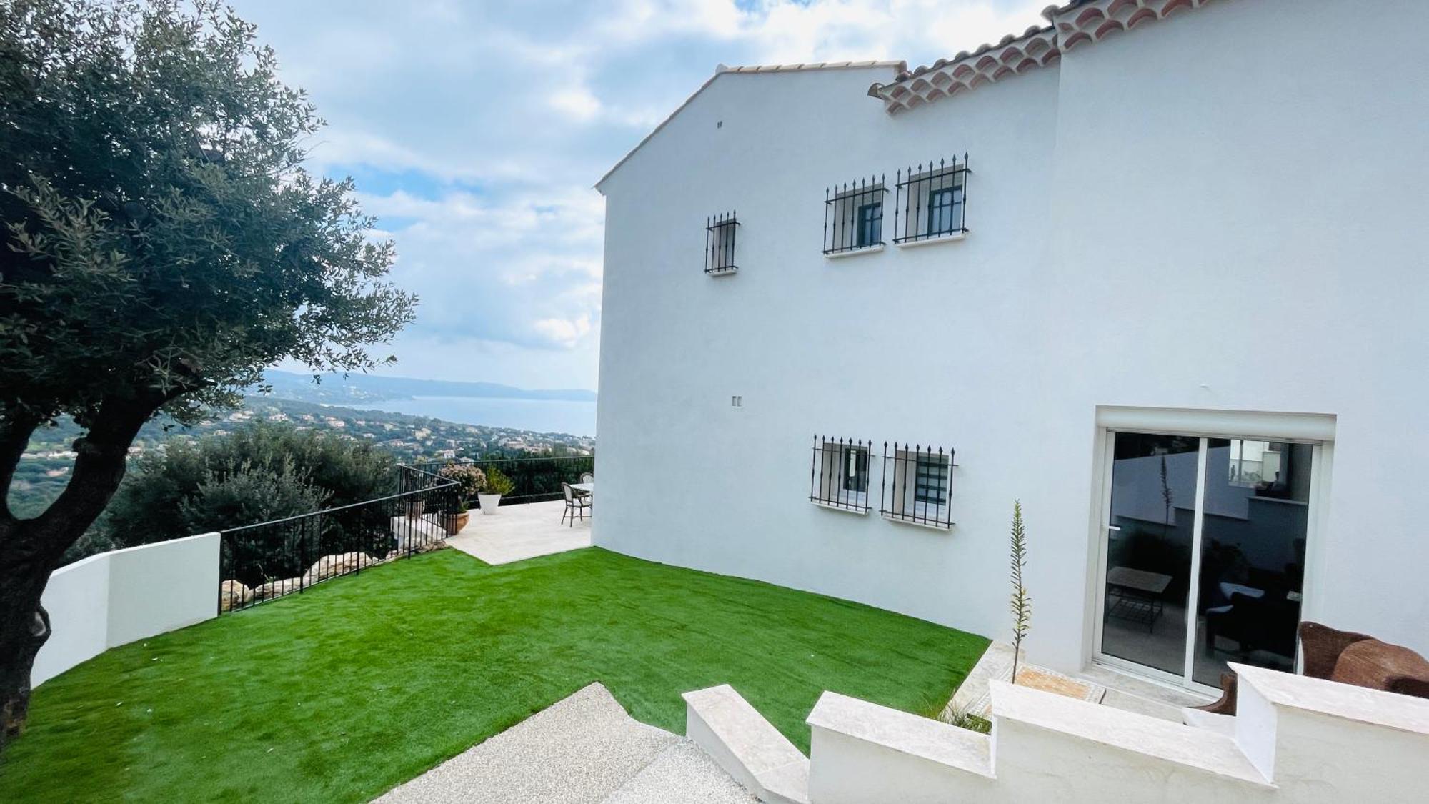 Villa Cacharelle Vue Mer Piscine 滨海卡瓦莱尔 外观 照片