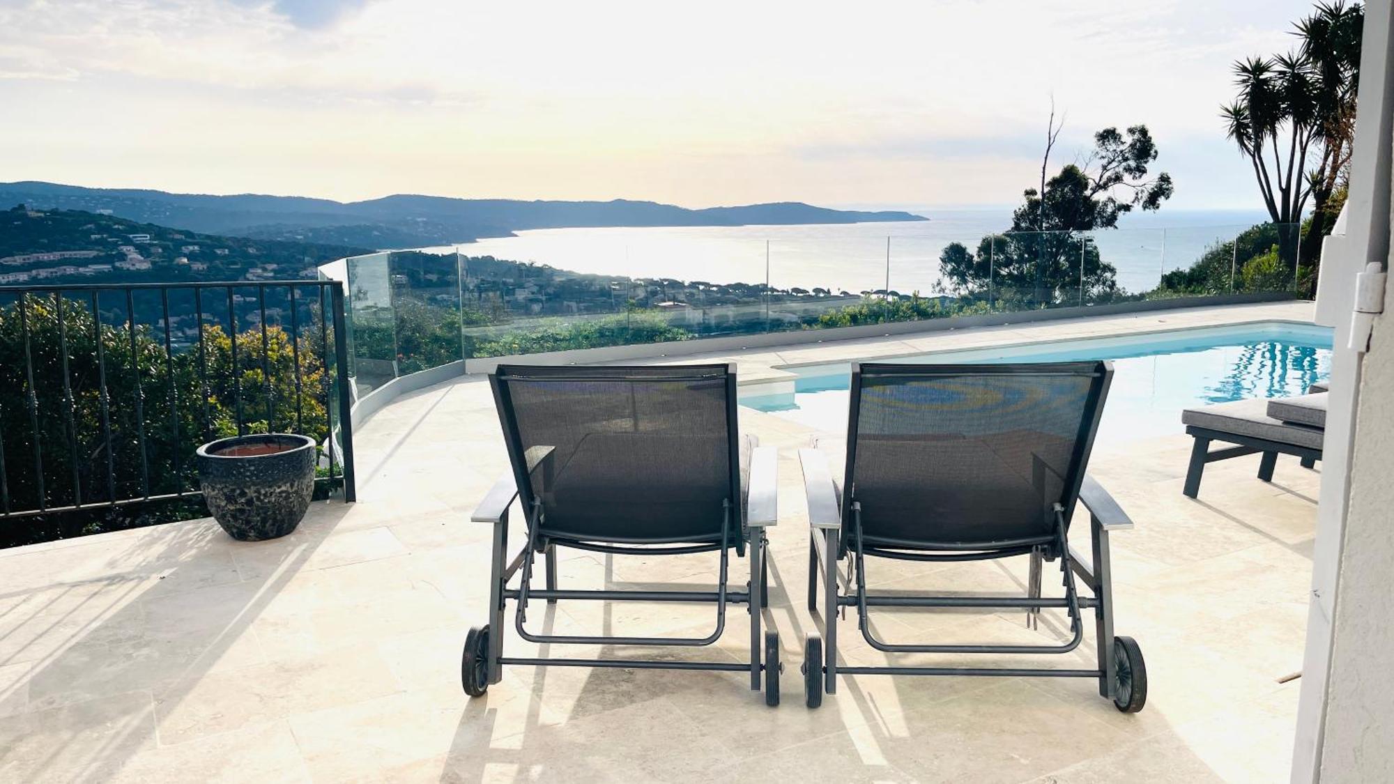 Villa Cacharelle Vue Mer Piscine 滨海卡瓦莱尔 外观 照片