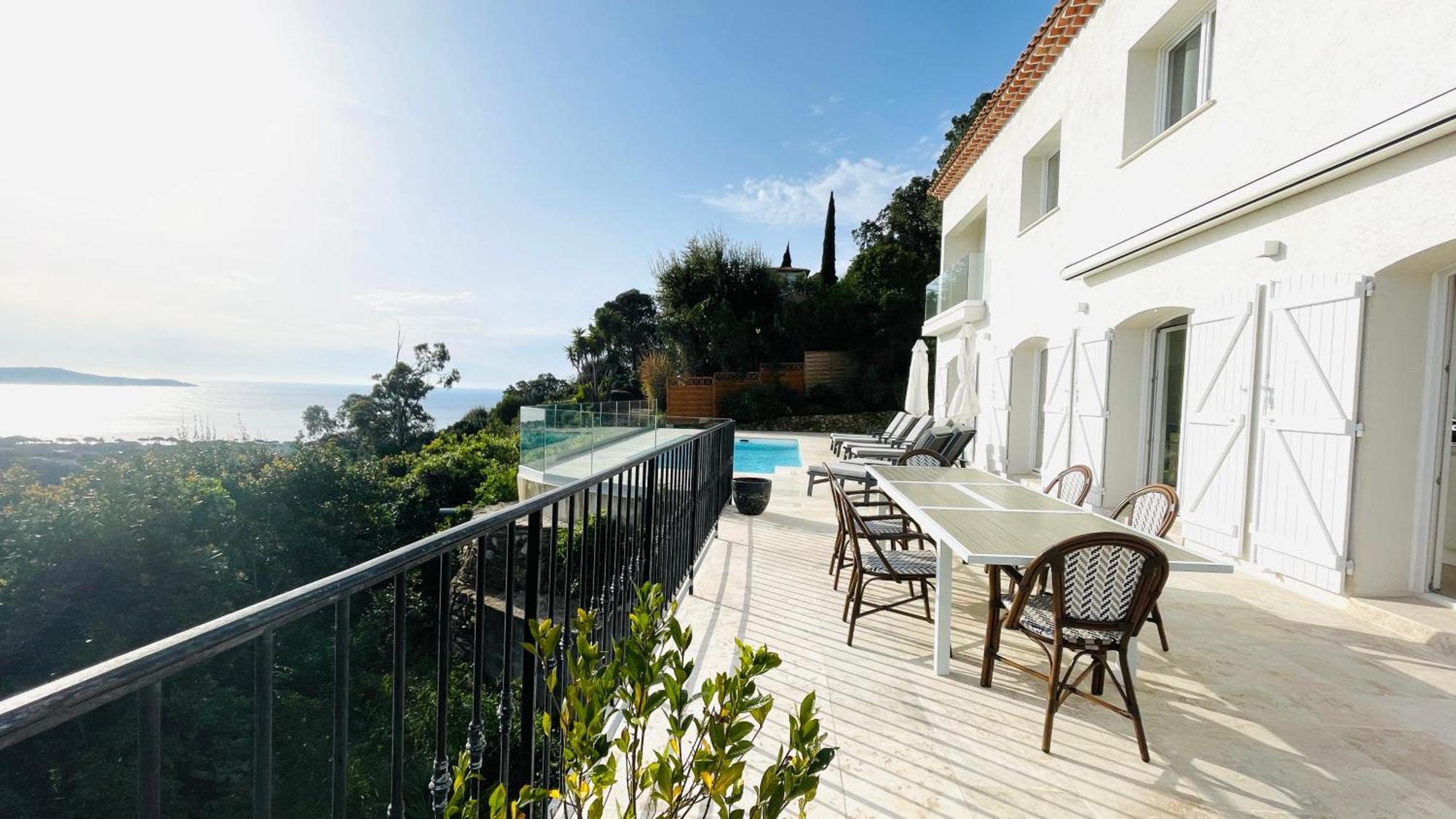 Villa Cacharelle Vue Mer Piscine 滨海卡瓦莱尔 外观 照片
