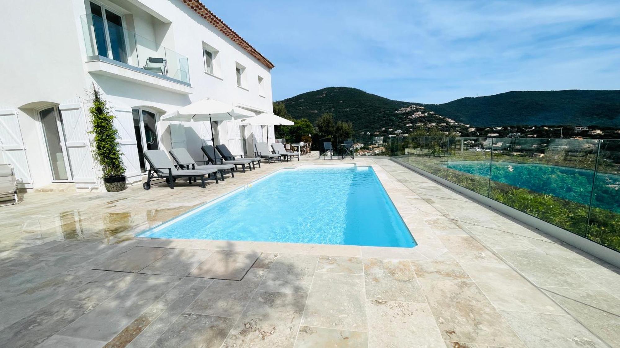 Villa Cacharelle Vue Mer Piscine 滨海卡瓦莱尔 外观 照片