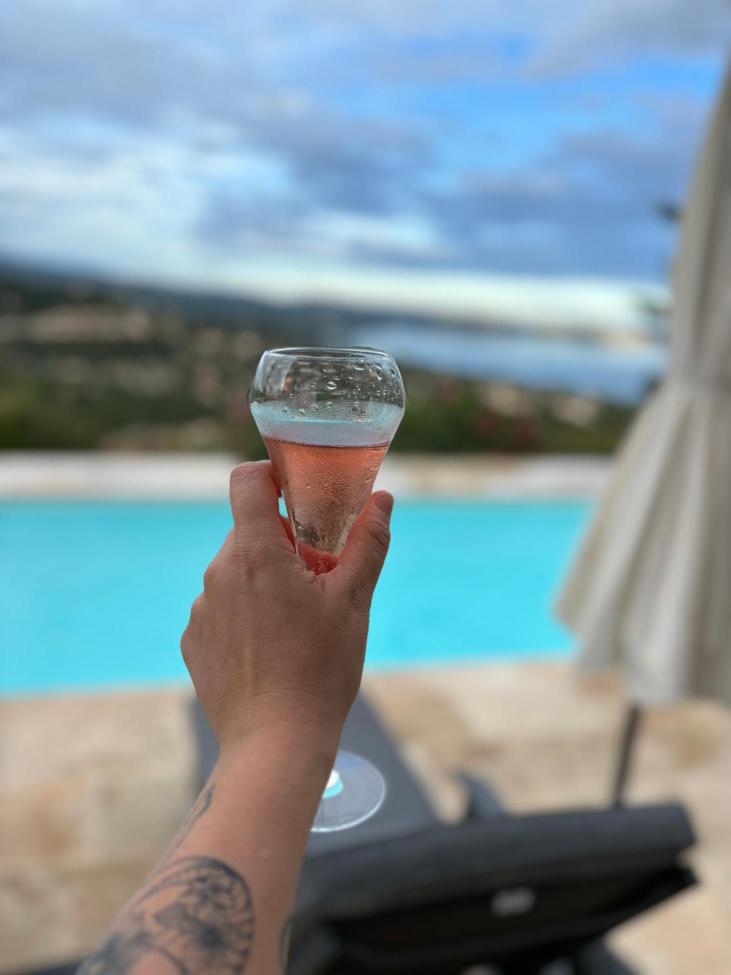Villa Cacharelle Vue Mer Piscine 滨海卡瓦莱尔 外观 照片